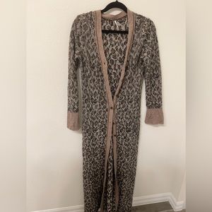 Free People leopard duster